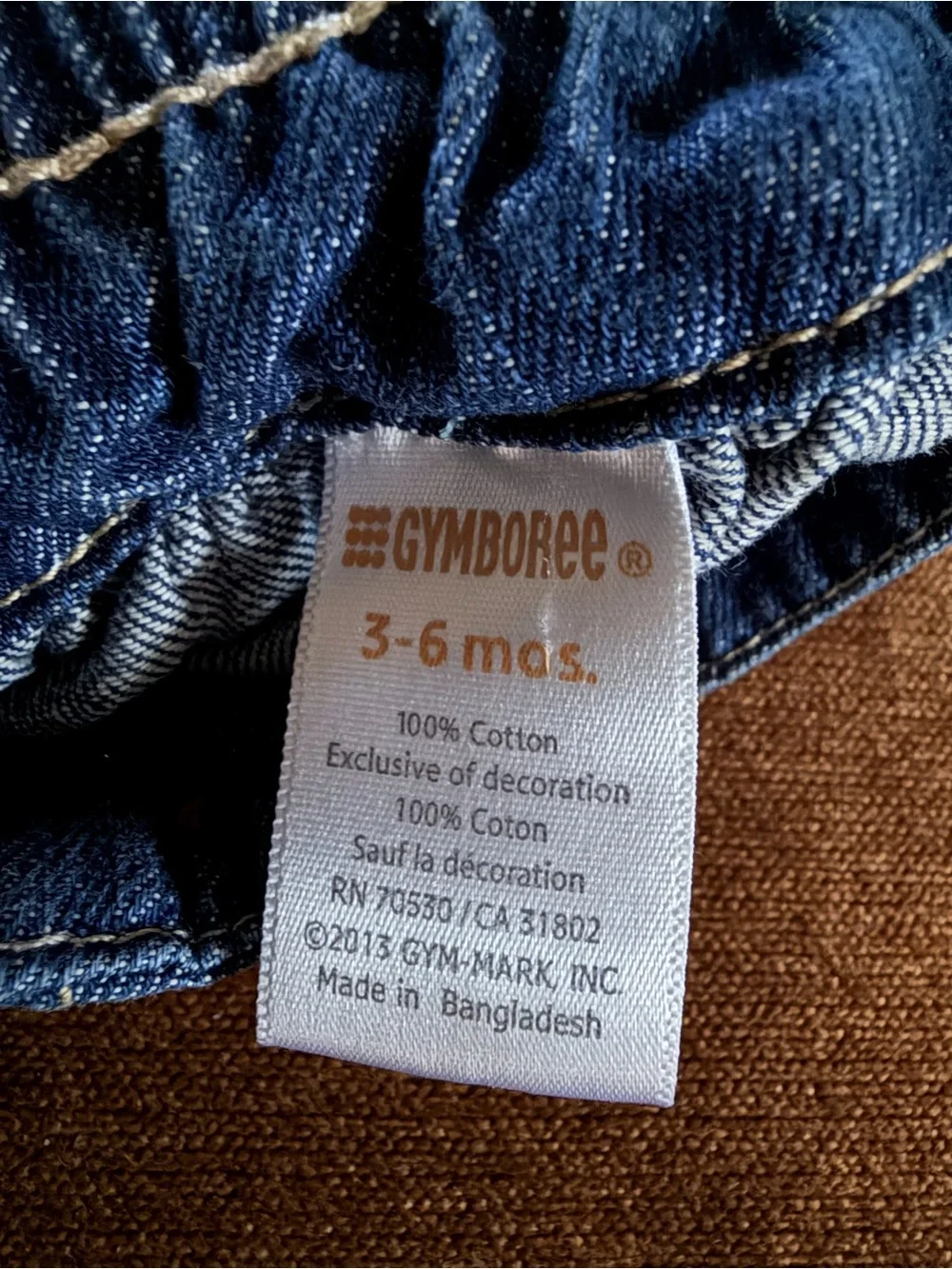 Gymboree Blue Denim Skirt with Pink Flower Buttons- EUC